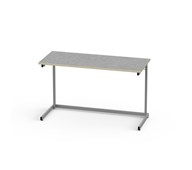 Lex bord akustik linoleum 120x50 cm sølv