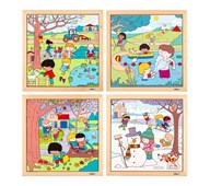 EDUCO rammepuslespil årstider 4 stk.