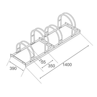 Cykelstativ 4 cykler
