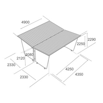 Cykelskur stort dobbelt