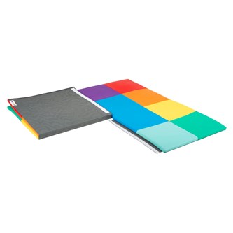 Foldbar legemåtte i skum firkantet