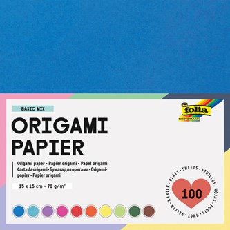 Origamipapir 15x15 cm, 100 ark