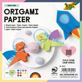 Origamipapir 15x15 cm, 100 ark