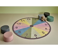 Tæppe med urmotiv Ø180 cm