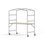 MeetUs bord FSC 180x80xH72 cm HPL sølv understel