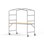 MeetUs bord FSC 180x80xH72 cm HPL sølv understel