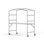 MeetUs bord FSC 180x80xH72 cm HPL sølv understel
