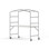 MeetUs bord FSC 180x80xH72 cm HPL sølv understel
