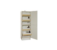 Skab til syre og base B59,5xD60xH193,5 cm