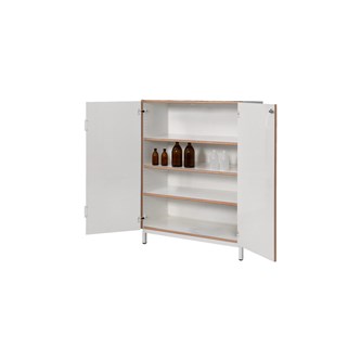 Syreskab B100xD45xH130 cm