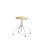 Altudo taburet gas finer sh 46-56 cm, m/glidefødder hvid