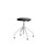 Altudo taburet gas Pur sh 46-56 cm, m/glidefødder sølv