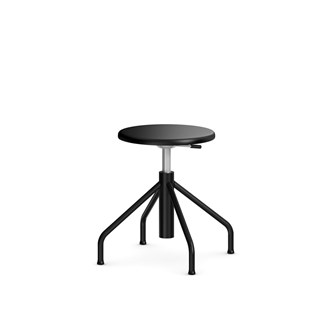 Altudo taburet gas Pur sh 46-56 cm, m/glidefødder sort