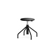 Altudo taburet gas Pur sh 46-56 cm, m/glidefødder sort