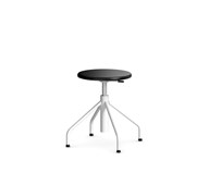 Altudo taburet gas Pur sh 46-56 cm, m/glidefødder hvid