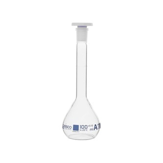 Målekolbe med prop 100 ml