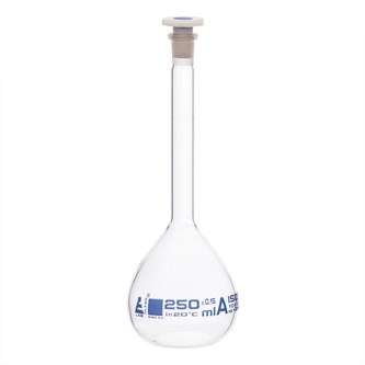 Målekolbe med prop 250 ml