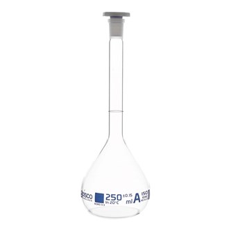 Målekolbe med prop 250 ml