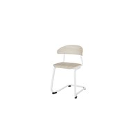 Embrace stol C-stel sh 45 cm mellem sæde hvidt stel