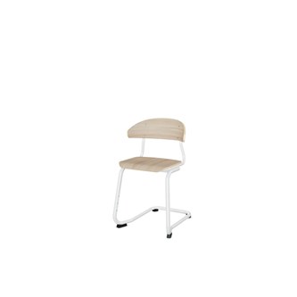Embrace stol C-stel sh 45 cm mellem sæde hvidt stel