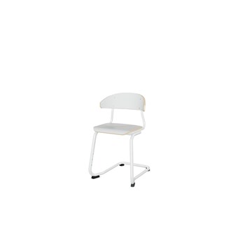 Embrace stol C-stel sh 45 cm mellem sæde hvidt stel