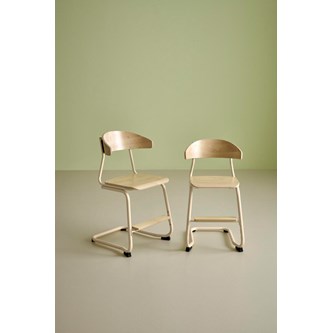 Embrace stol C-stel sh 50 cm mellem sæde sølv stel
