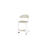 Embrace stol C-stel sh 50 cm mellem sæde hvidt stel