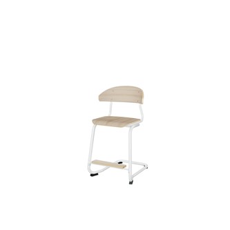 Embrace stol C-stel sh 50 cm mellem sæde hvidt stel