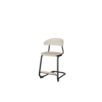 Embrace stol C-stel sh 50 cm mellem sæde sort stel