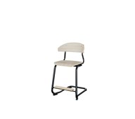 Embrace stol C-stel sh 50 cm mellem sæde sort stel
