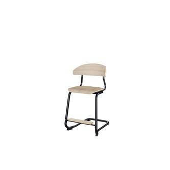 Embrace stol C-stel sh 50 cm mellem sæde sort stel