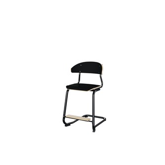 Embrace stol C-stel sh 50 cm mellem sæde sort stel