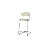 Embrace stol C-stel sh 63 cm mellem sæde sølv stel