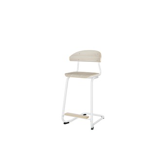 Embrace stol C-stel sh 63 cm mellem sæde hvidt stel