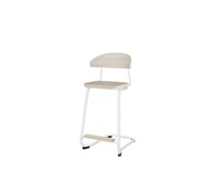 Embrace stol C-stel sh 63 cm mellem sæde hvidt stel