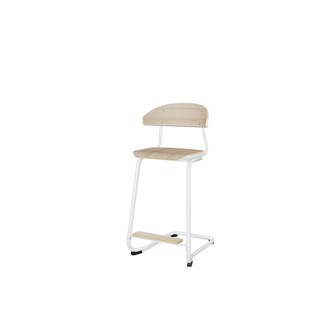 Embrace stol C-stel sh 63 cm mellem sæde hvidt stel