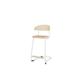 Embrace stol C-stel sh 63 cm mellem sæde hvidt stel