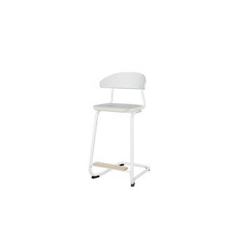 Embrace stol C-stel sh 63 cm mellem sæde hvidt stel