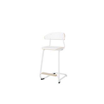 Embrace stol C-stel sh 63 cm mellem sæde hvidt stel