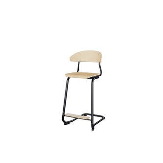 Embrace stol C-stel sh 63 cm mellem sæde sort stel