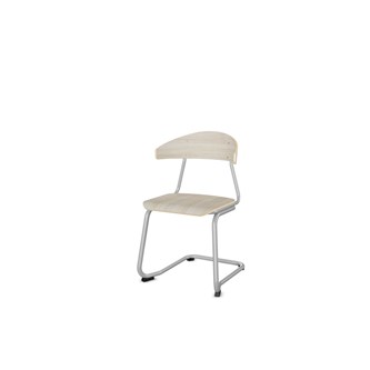Embrace stol C-stel sh 45 cm stort sæde sølv stel