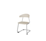 Embrace stol C-stel sh 45 cm stort sæde sølv stel