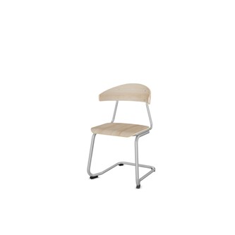 Embrace stol C-stel sh 45 cm stort sæde sølv stel