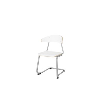 Embrace stol C-stel sh 45 cm stort sæde sølv stel
