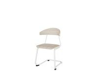 Embrace stol C-stel sh 45 cm stort sæde hvidt stel
