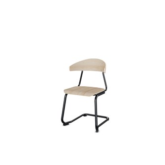 Embrace stol C-stel sh 45 cm stort sæde sort stel