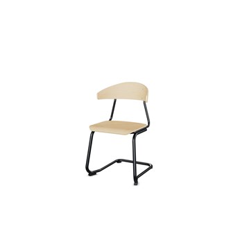 Embrace stol C-stel sh 45 cm stort sæde sort stel