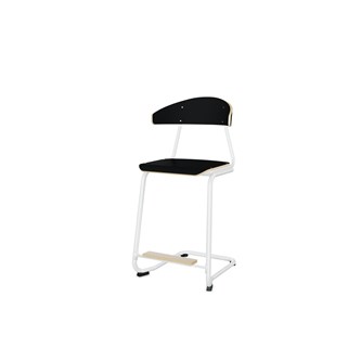 Embrace stol C-stel sh 63 cm stort sæde hvidt stel