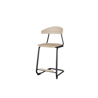 Embrace stol C-stel sh 63 cm stort sæde sort stel