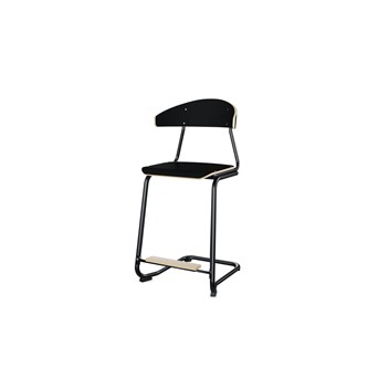 Embrace stol C-stel sh 63 cm stort sæde sort stel